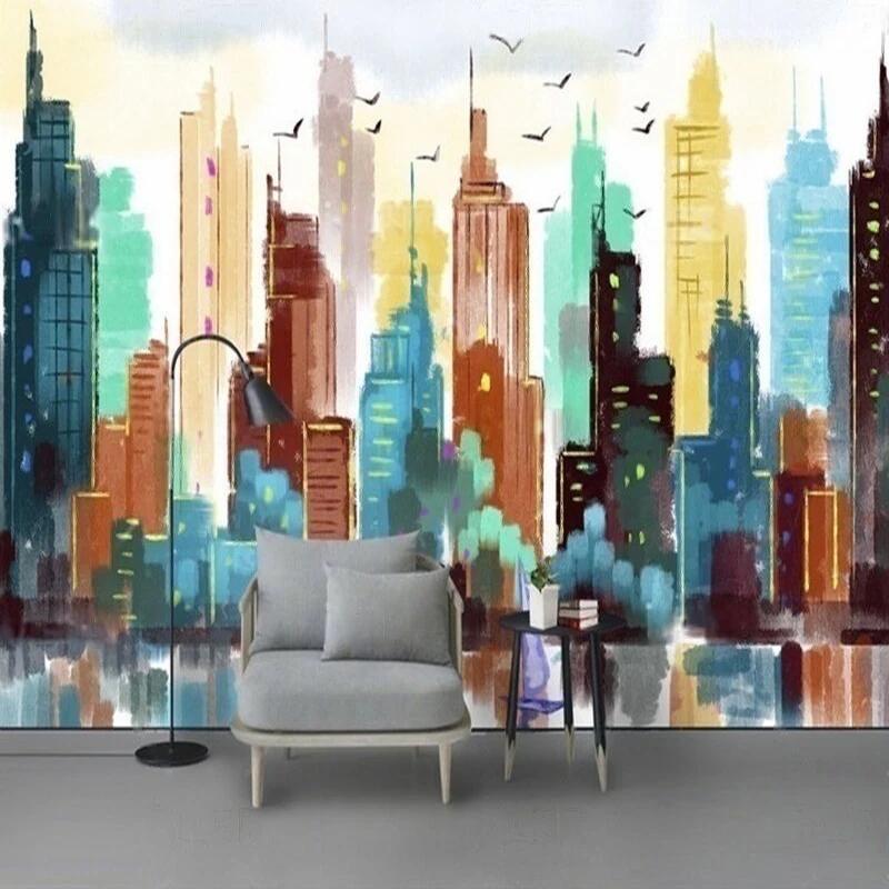Custom Abstract Cityscape Oil Painting Wall Mural for Living Room and Bedroom Wall Decor - Personalized Size Modern Art Print
Custom Abstract Cityscape Oil Painting Wall Mural for Living Room and Bedroom Wall Decor - Personalized Size Modern Art Print