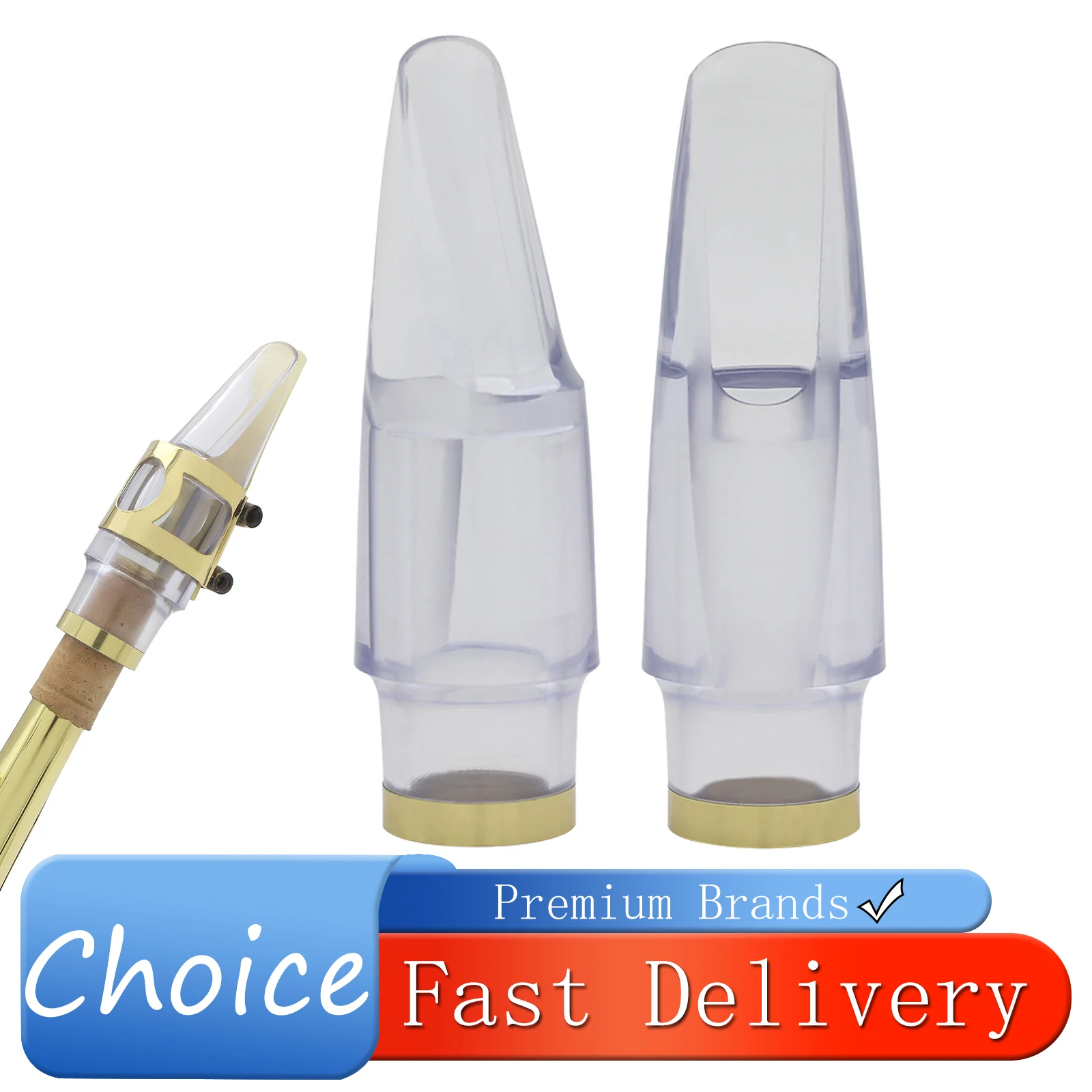 SLADE Transparent Alto Saxophone Mouthpiece With Gold Ring Clear ABS Sax Mouthpiece For Alto Saxophone Replacement Mouthpiece
SLADE Transparent Alto Saxophone Mouthpiece With Gold Ring Clear ABS Sax Mouthpiece For Alto Saxophone Replacement Mouthpiece