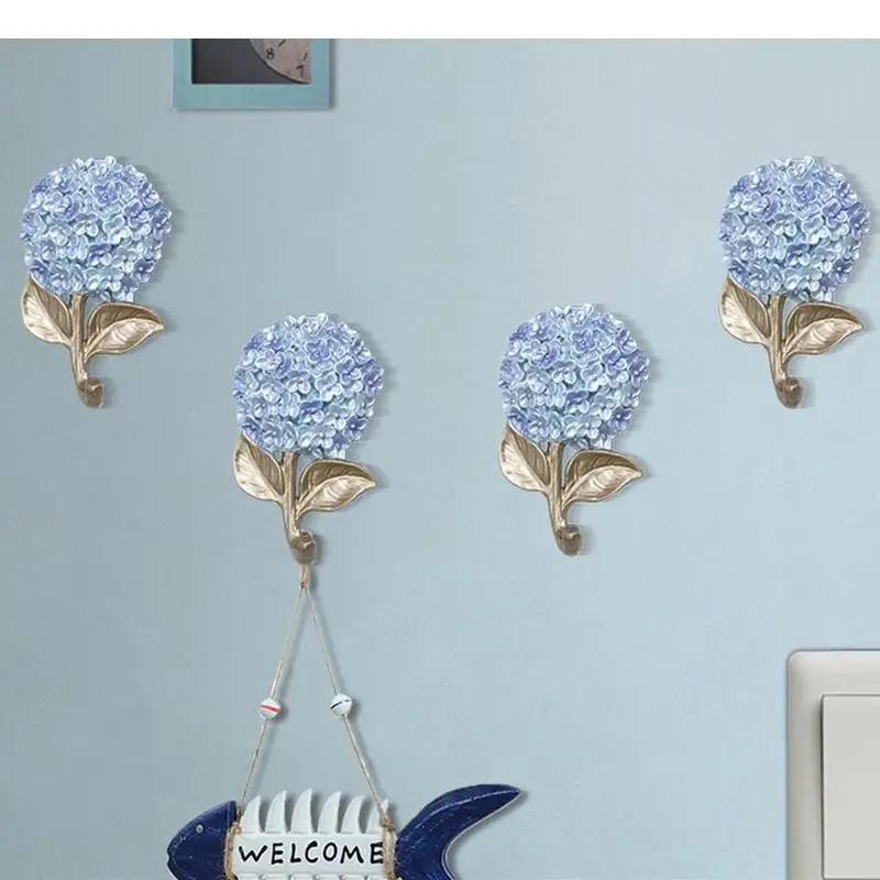 Resin Flower Hook Blue Flowers Wall Hanging Decoration Pendant Decorative Storage Home Accessories Clothes Cap
Resin Flower Hook Blue Flowers Wall Hanging Decoration Pendant Decorative Storage Home Accessories Clothes Cap