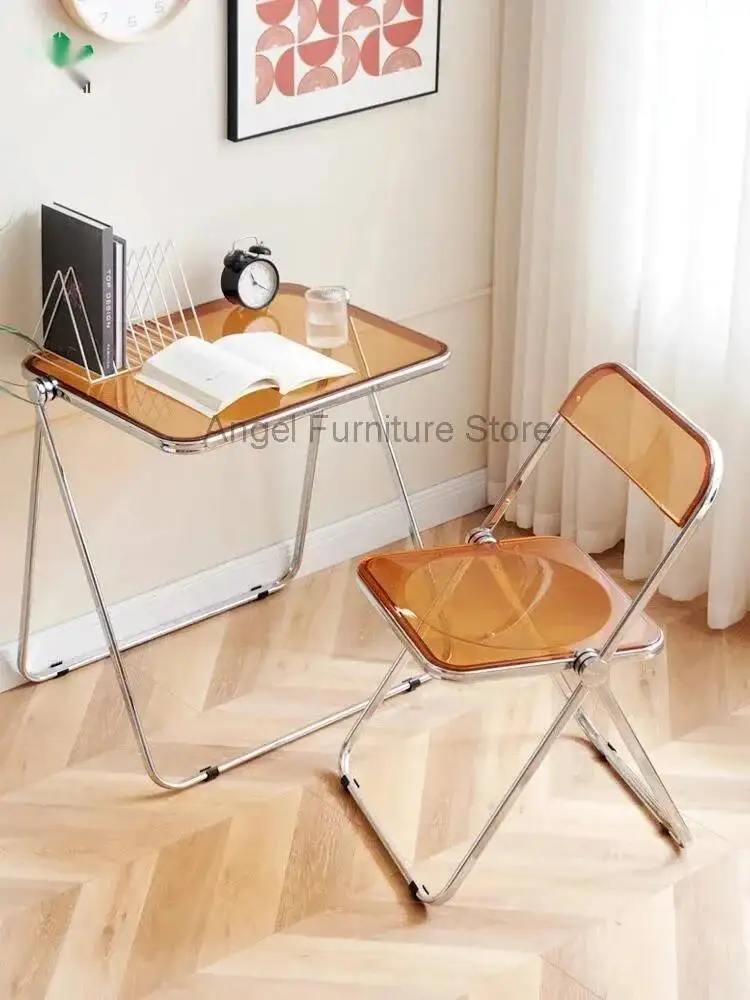 Bedroom Internet Celebrity Ins Table Transparent Folding Balcony Table and Chair Combination Modern Simple Home Portable Table
Bedroom Internet Celebrity Ins Table Transparent Folding Balcony Table and Chair Combination Modern Simple Home Portable Table