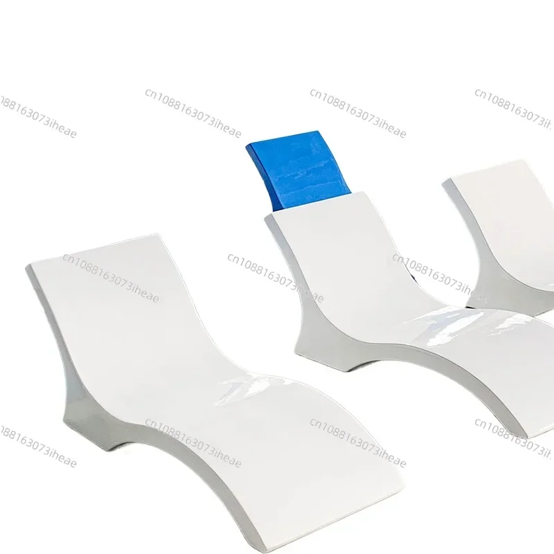 White fiberglass ergonomic oversized beach loungers swimming pool wet deck ledges water sun loungers outdoor
White fiberglass ergonomic oversized beach loungers swimming pool wet deck ledges water sun loungers outdoor