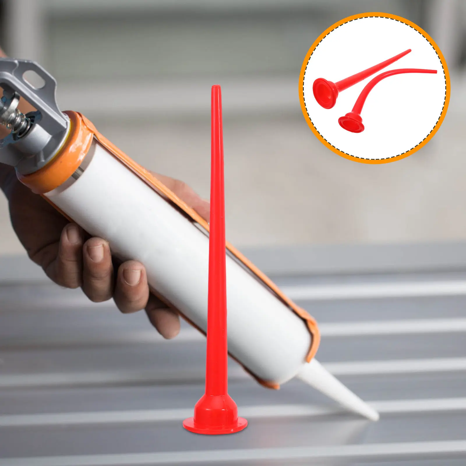 2Pcs Extended Silicone Sealant Nozzle Red Long Sausage Caulk Applicator Reusable Angled Caulking Gun Nozzle Tool Seamless
2Pcs Extended Silicone Sealant Nozzle Red Long Sausage Caulk Applicator Reusable Angled Caulking Gun Nozzle Tool Seamless