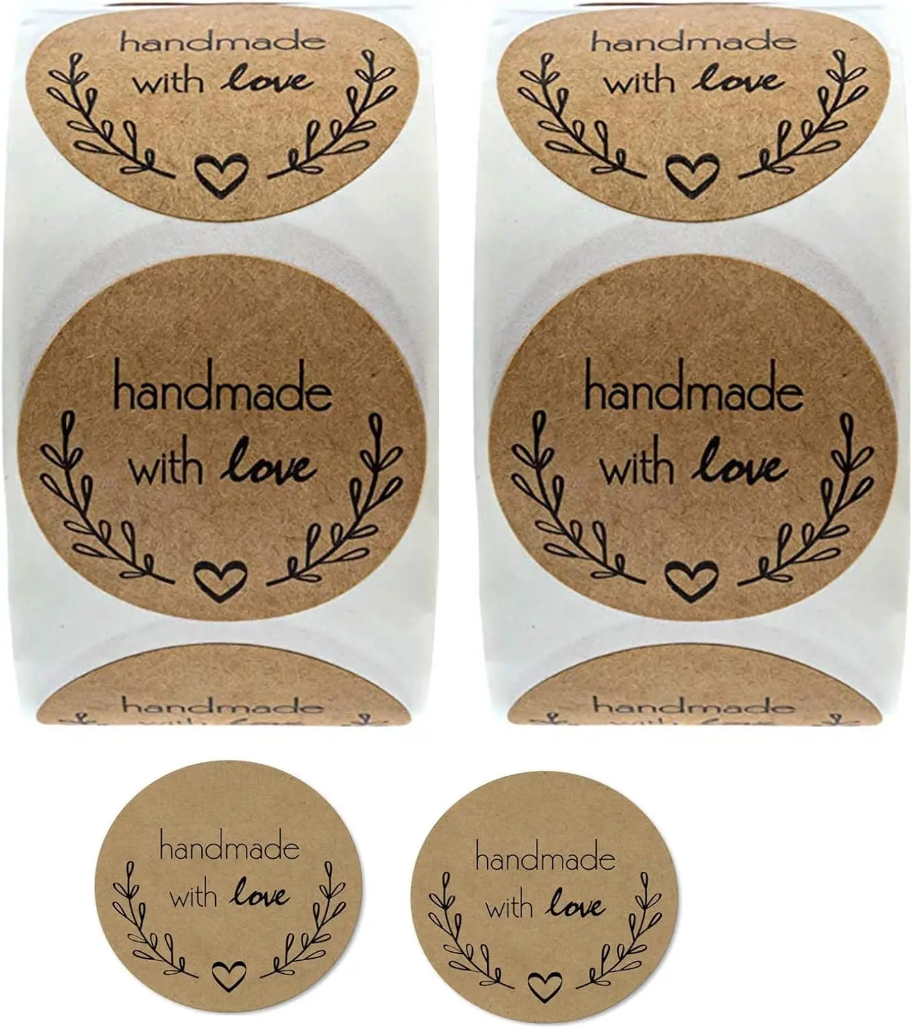 500PCS Handmade with Love Stickers,1 Inch Brown Floral Heart Baking Bakery Label for Seals, Small Business, Wedding, Gift Wrap
500PCS Handmade with Love Stickers,1 Inch Brown Floral Heart Baking Bakery Label for Seals, Small Business, Wedding, Gift Wrap