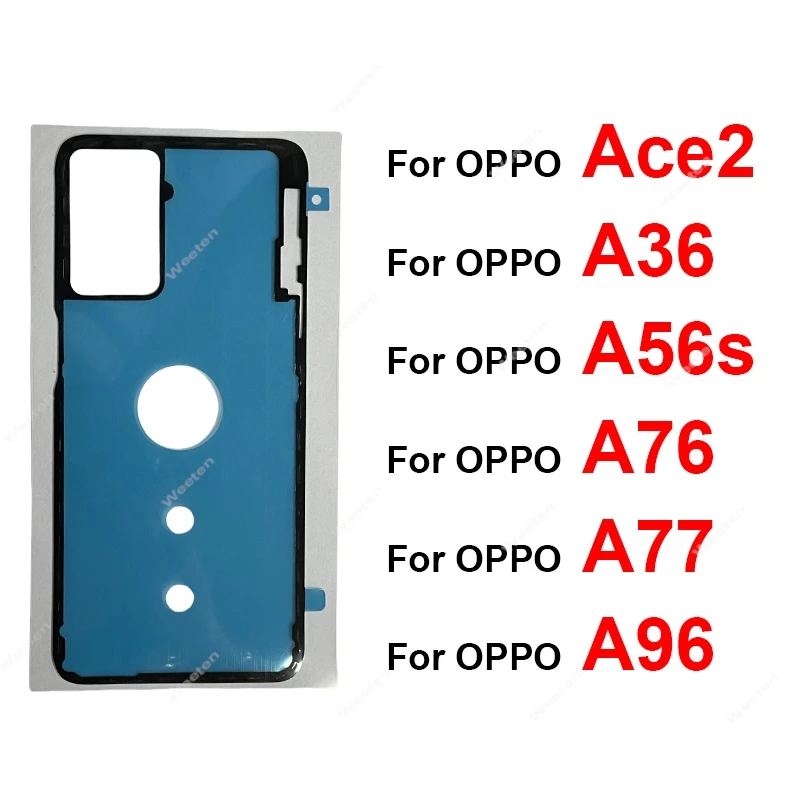 Задняя крышка корпуса аккумулятора, наклейка для OPPO Ace2 A36 A56s A76 A77 A96 4G 5G 2022, клейкая наклейка на задний корпус аккумулятора, детали
Задняя крышка корпуса аккумулятора, наклейка для OPPO Ace2 A36 A56s A76 A77 A96 4G 5G 2022, клейкая наклейка на задний корпус аккумулятора, детали