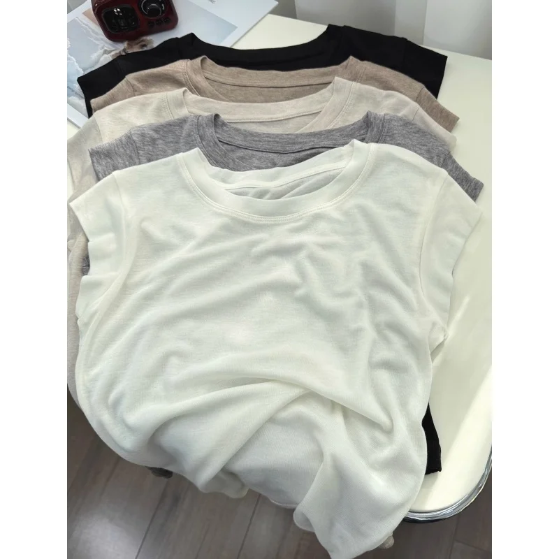 Lightweight Silk Wool ort Sve round Ne Tank Top Women Summer Slim Fit T-irt No Sve Upper Apparel Vest
Lightweight Silk Wool ort Sve round Ne Tank Top Women Summer Slim Fit T-irt No Sve Upper Apparel Vest