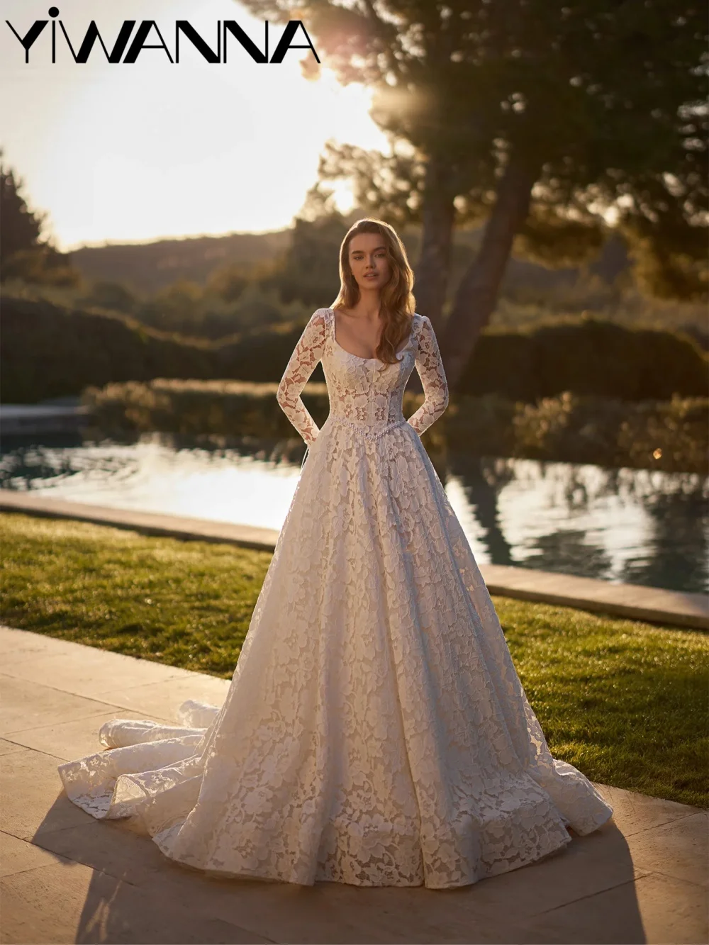 Gorgeous Lace Appliques Wedding Dress Shinny Pearls A-line Long Bridal Gown 2026 Customized Classic Elegant Dresses For Bride
Gorgeous Lace Appliques Wedding Dress Shinny Pearls A-line Long Bridal Gown 2026 Customized Classic Elegant Dresses For Bride