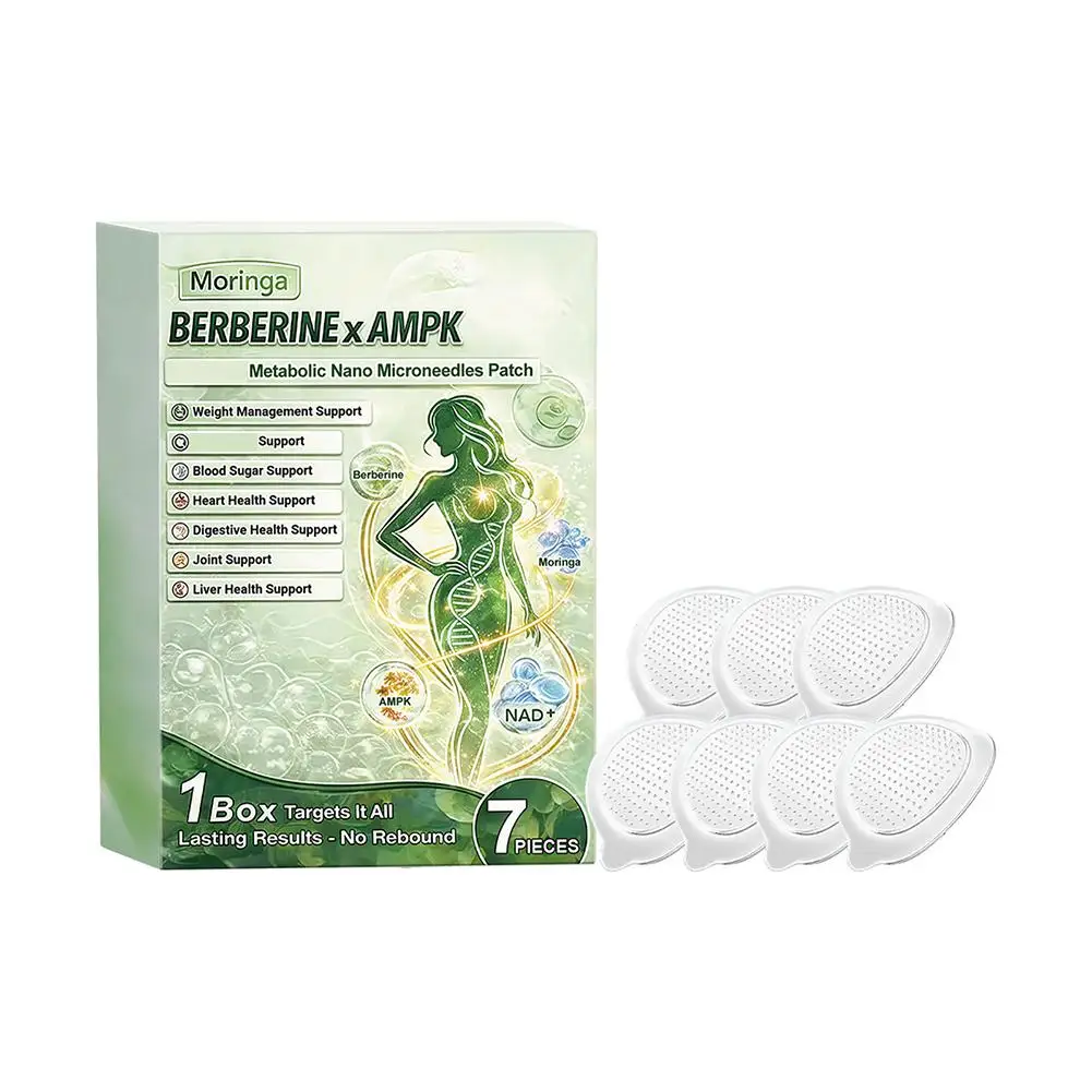 Патчи с морингой, берберином и AMPK для метаболизма с нано-микроиглами - для контроля веса, нормализации уровня сахара в крови и поддержания здоровья сердца
Патчи с морингой, берберином и AMPK для метаболизма с нано-микроиглами - для контроля веса, нормализации уровня сахара в крови и поддержания здоровья сердца