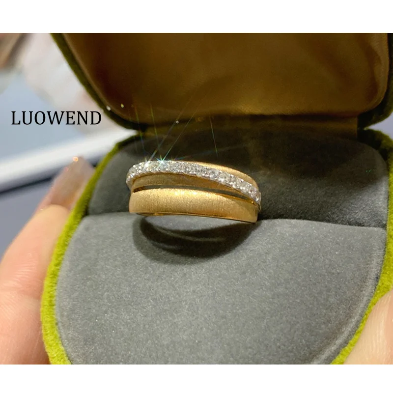 LUOWEND 100% 18K Yellow Gold Rings Women 0.30carat Real Natural Diamond Engagement Ring Elegant Romantic Style Wedding Jewelry
LUOWEND 100% 18K Yellow Gold Rings Women 0.30carat Real Natural Diamond Engagement Ring Elegant Romantic Style Wedding Jewelry