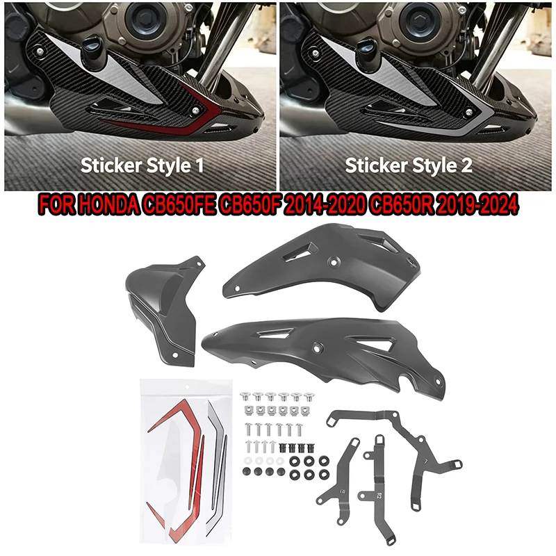 Motorcycle Belly Pan Engine Spoiler Lower Fairing Body Frame Panel Protector For Honda CB650FE CB650F 2014-2020 CB650R 2019-2024
Motorcycle Belly Pan Engine Spoiler Lower Fairing Body Frame Panel Protector For Honda CB650FE CB650F 2014-2020 CB650R 2019-2024
