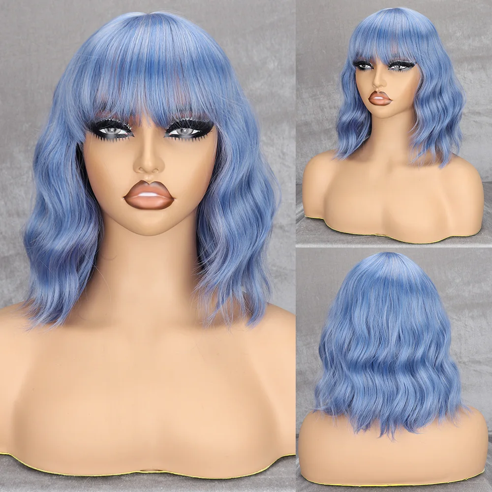 Europe beautiful woman light blue bangs water ripples shoulder length curly hair
Europe beautiful woman light blue bangs water ripples shoulder length curly hair