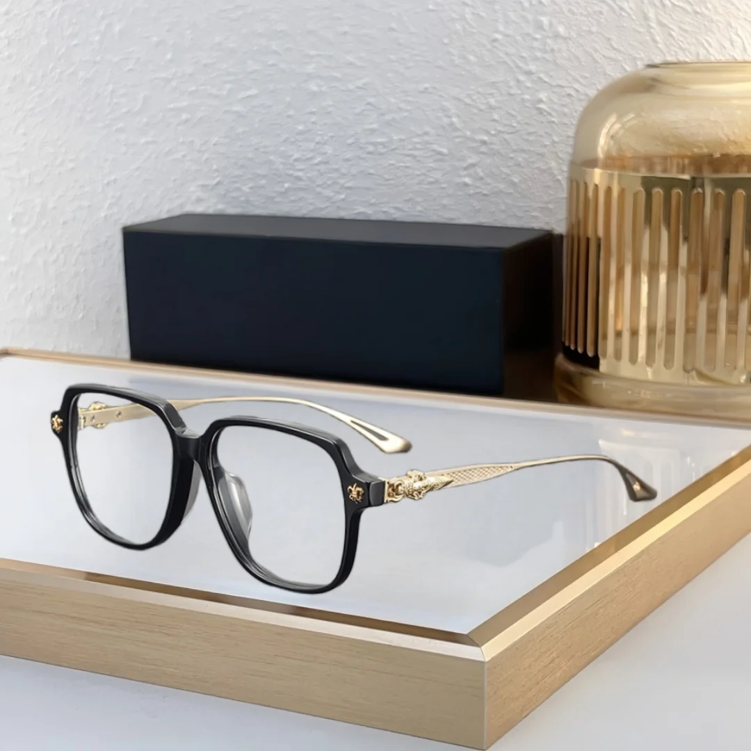 Luxurious Square Eyeglass Frame Made of Sheet Metal Classic and Fashionable Men's and Women's Optical Prescription Computer
Luxurious Square Eyeglass Frame Made of Sheet Metal Classic and Fashionable Men's and Women's Optical Prescription Computer