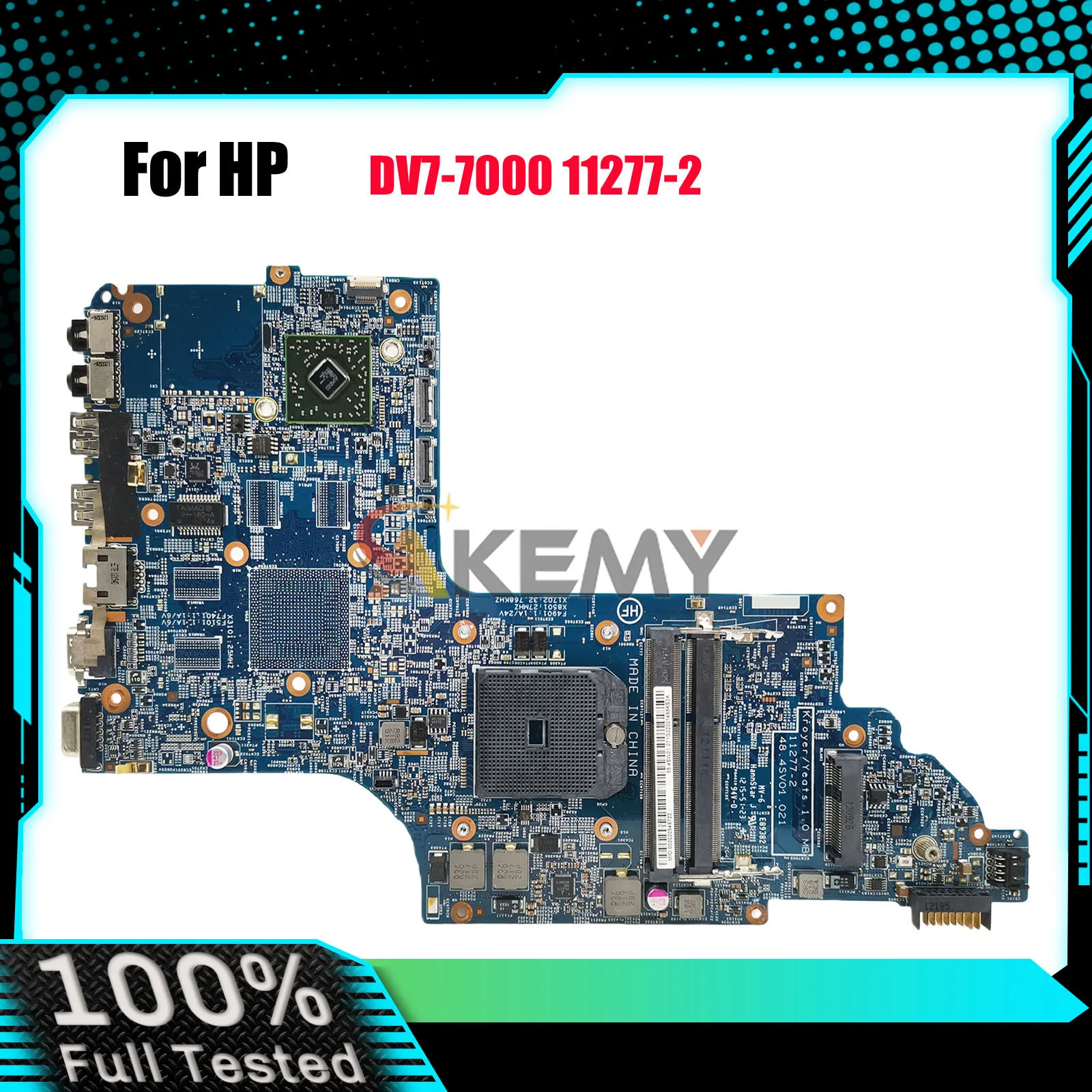 11277-2 Материнская плата для ноутбука HP DV6-7000 DV7-7000 с процессором AMD 675794-001 DDR3 100% полностью протестирована
11277-2 Материнская плата для ноутбука HP DV6-7000 DV7-7000 с процессором AMD 675794-001 DDR3 100% полностью протестирована