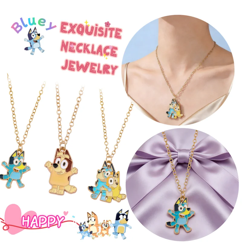 Bluey Bingo Necklace Jewelry High Color Value Creative Personality Clavicle Chain Pendant Cartoon Cute Necklace Birthday Gift
Bluey Bingo Necklace Jewelry High Color Value Creative Personality Clavicle Chain Pendant Cartoon Cute Necklace Birthday Gift