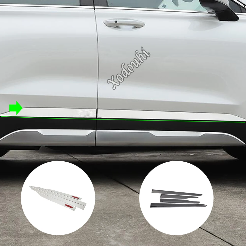 Sticker Styling ABS/Steel Door Body Trim Stick Strip Molding Stream Panel 4PCs For Hyundai Santa Fe Santafe 2019 2020 2021-2024
Sticker Styling ABS/Steel Door Body Trim Stick Strip Molding Stream Panel 4PCs For Hyundai Santa Fe Santafe 2019 2020 2021-2024