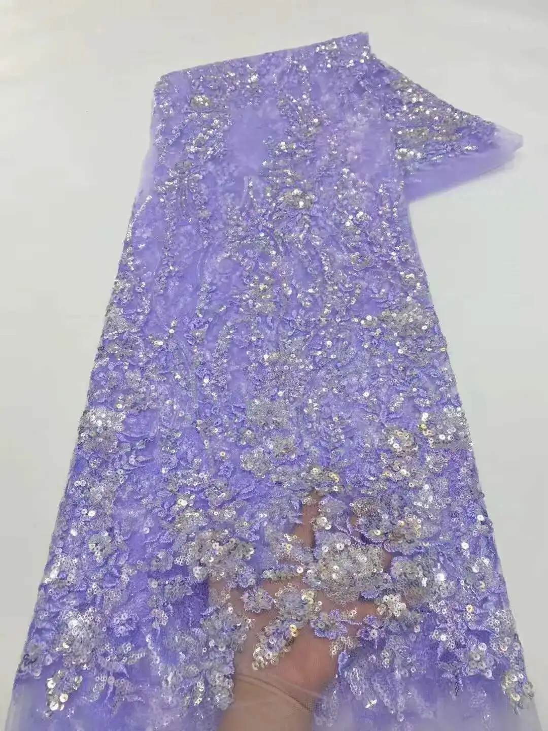 Nigerian Lace Fabric with Sequins 2025 High Quality African French Mesh Lace Fabric For Women Wedding Dresses Sew
Nigerian Lace Fabric with Sequins 2025 High Quality African French Mesh Lace Fabric For Women Wedding Dresses Sew