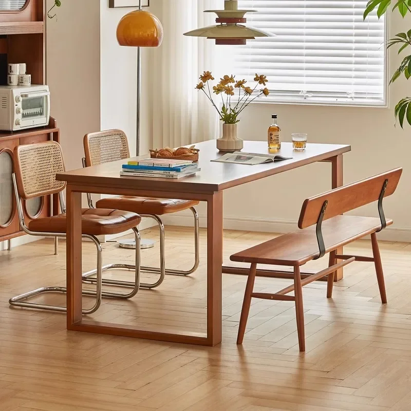 Household multi-functional thickened long table workbench cherry wood large board table
Household multi-functional thickened long table workbench cherry wood large board table