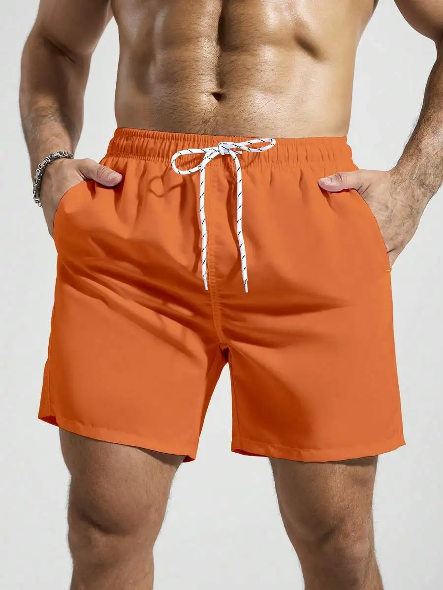 Palasendo Men's Solid Color Elastic Waist Drawstring Pocket Casual Summer Beach Shorts, Holiday
Palasendo Men's Solid Color Elastic Waist Drawstring Pocket Casual Summer Beach Shorts, Holiday