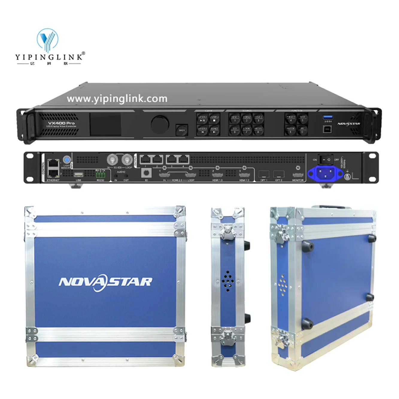 Novastar VX400 Pro All-in-One Controller 4K Video Processor with Flight Case
Novastar VX400 Pro All-in-One Controller 4K Video Processor with Flight Case
