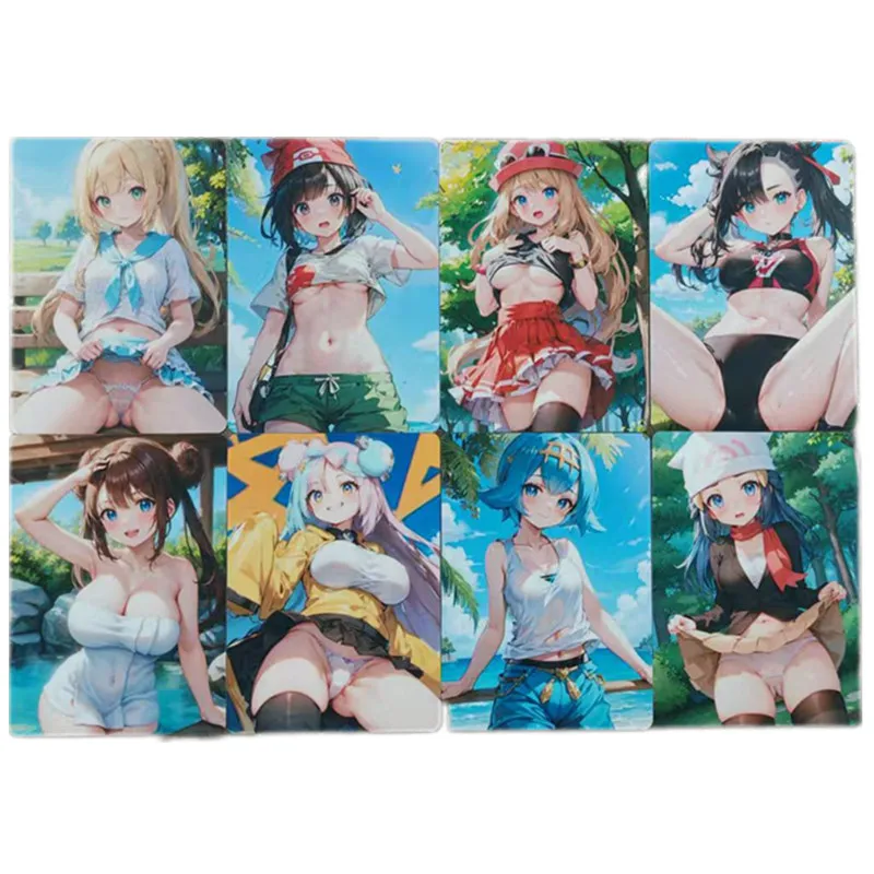 8pcs/set Sexy Cards Anime Pokémon Trainer Lilya Bamboo Goddess ACG Nude Photo Card Pokémon Comics Collection Cards 18+ Toy Gift
8pcs/set Sexy Cards Anime Pokémon Trainer Lilya Bamboo Goddess ACG Nude Photo Card Pokémon Comics Collection Cards 18+ Toy Gift