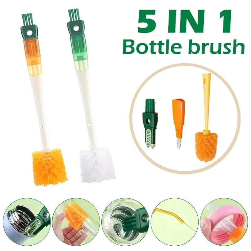 Baby 5 in 1 Bottle Kettle Cleaning Straw Brush Tools Long Handle Water Cup Pacifier Dishwashing Brush Kitchen Cleaning Supplies
Baby 5 in 1 Bottle Kettle Cleaning Straw Brush Tools Long Handle Water Cup Pacifier Dishwashing Brush Kitchen Cleaning Supplies