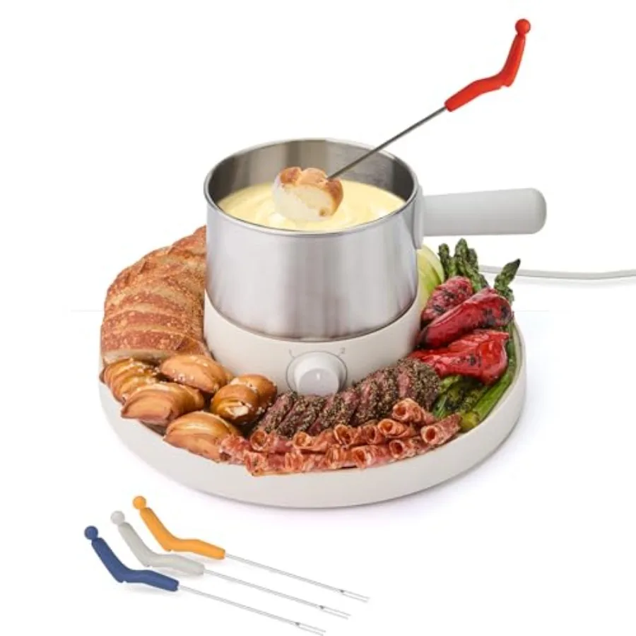 Sharper Image® Fondue Set Electric Fondue Pot, Adjustable Heat, BPA-Free Stainless Steel, Cheese and Chocolate Fountain, Housew
Sharper Image® Fondue Set Electric Fondue Pot, Adjustable Heat, BPA-Free Stainless Steel, Cheese and Chocolate Fountain, Housew