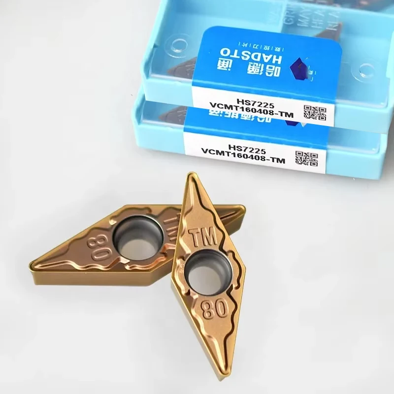 Original VCMT VCMT110304 VCMT110308 VCMT160404 VCMT160408 VCMT160412 TM HS7225 HS8125 CNC Tools Carbide Turning Inserts
Original VCMT VCMT110304 VCMT110308 VCMT160404 VCMT160408 VCMT160412 TM HS7225 HS8125 CNC Tools Carbide Turning Inserts