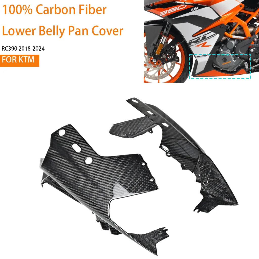 Motorcycle For KTM RC390 2018-2024 100% 3K Dry Carbon Fiber Lower Belly Pan Cover Guard Protector Parts Accessories
Motorcycle For KTM RC390 2018-2024 100% 3K Dry Carbon Fiber Lower Belly Pan Cover Guard Protector Parts Accessories