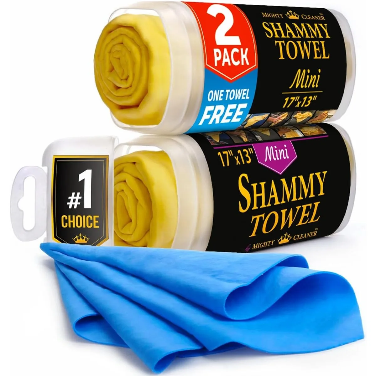 2pk Mini +1 Shammy Cloth for Car Drying 17x13in - Super Absorbent Chamois Towel Scratch-Free Reusable Soft Cleaning Towel
2pk Mini +1 Shammy Cloth for Car Drying 17x13in - Super Absorbent Chamois Towel Scratch-Free Reusable Soft Cleaning Towel