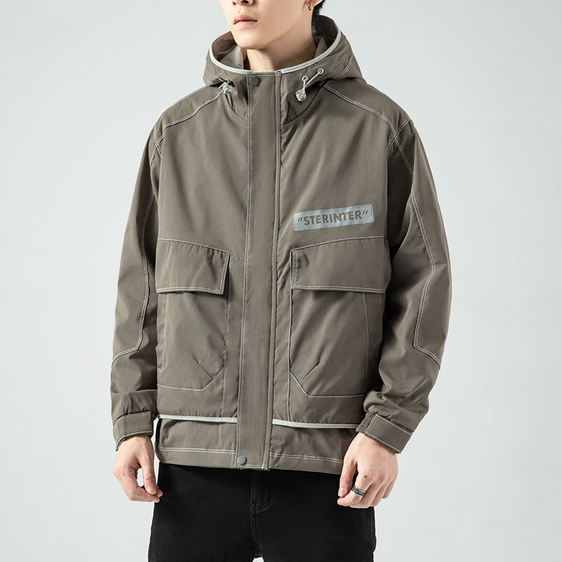 Nice Spring and Autumn Pop Men's Jacket Fashion Stitching Zipper Jacket Casual Hooded Slim Letter Printed Jacket High Quality
Nice Spring and Autumn Pop Men's Jacket Fashion Stitching Zipper Jacket Casual Hooded Slim Letter Printed Jacket High Quality