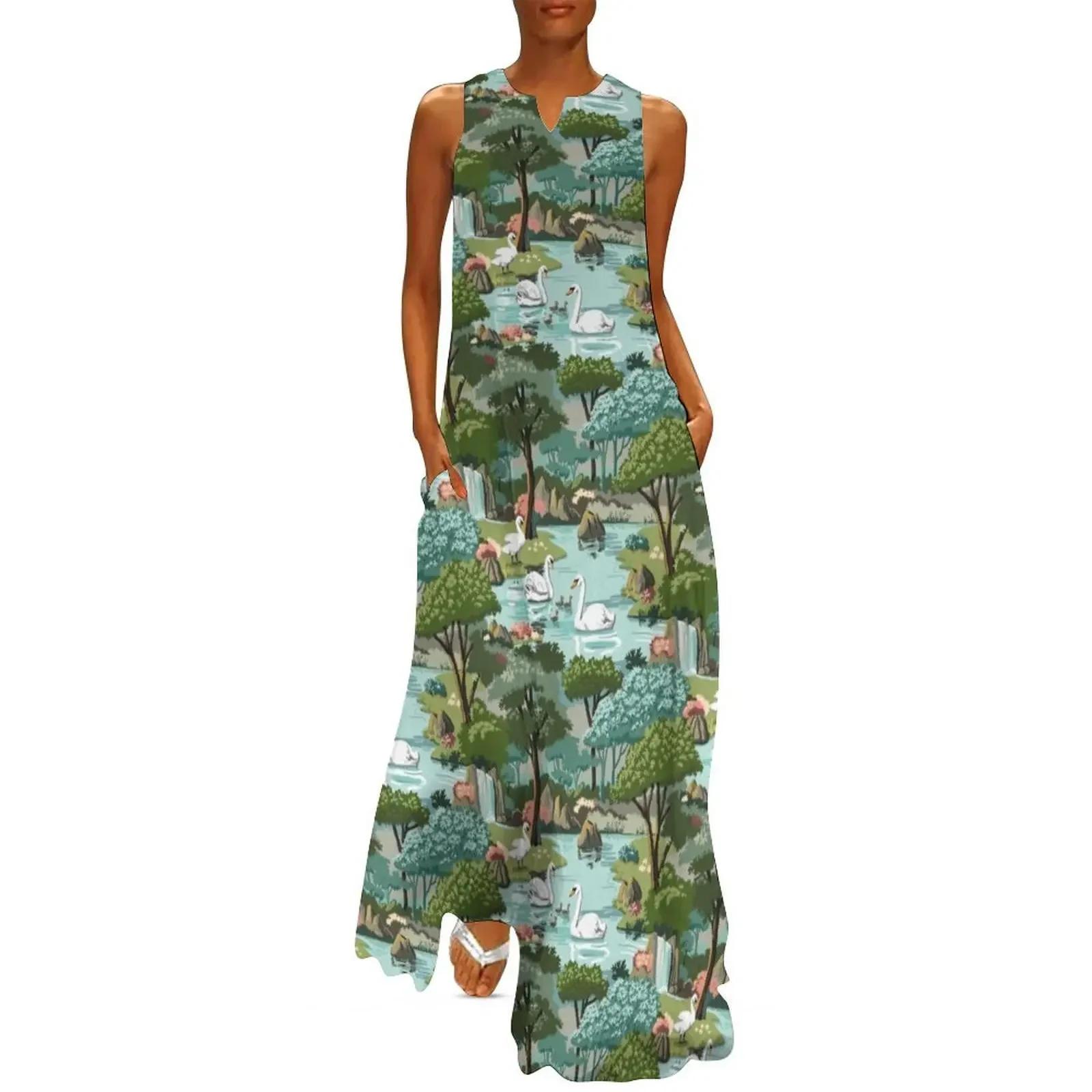 Swan Lake Vintage Style Paint by Number Pattern Long Dress beach outfits for women Elegant gown Dress
Swan Lake Vintage Style Paint by Number Pattern Long Dress beach outfits for women Elegant gown Dress
