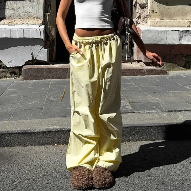 DemoRave Y2k Streetwear Harajuku Pants Women Fashion Commute Lace-up High Waist Drawstring Trousers Solid Casual Women Pants 
DemoRave Y2k Streetwear Harajuku Pants Women Fashion Commute Lace-up High Waist Drawstring Trousers Solid Casual Women Pants