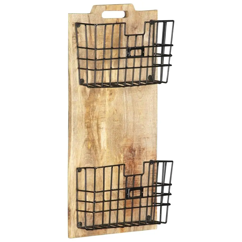 Wall-Mounted Magazine Rack - Solid Wood Holder 13x3.9x26.4 for Stylish Storage
Wall-Mounted Magazine Rack - Solid Wood Holder 13x3.9x26.4 for Stylish Storage