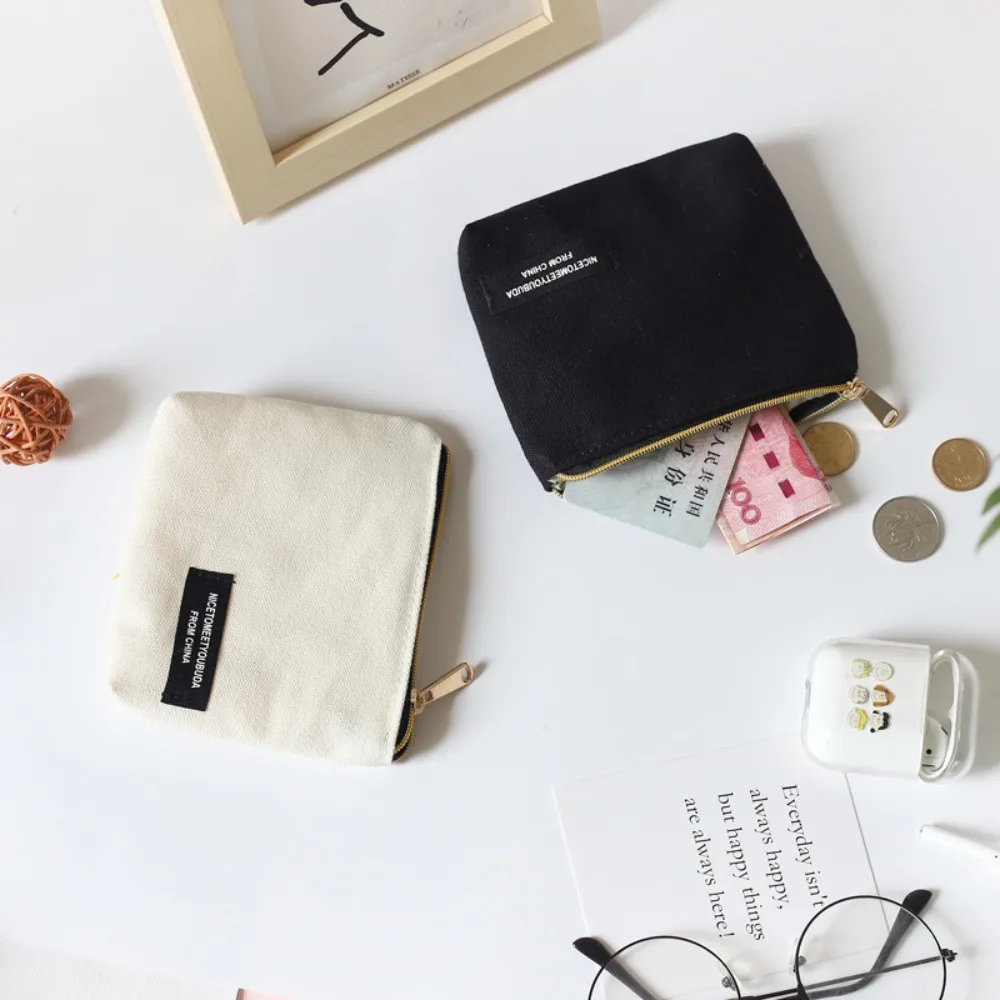 Korean Style Mini Coin Purse Solid Color Canvas Cosmetic Pouch Sanitary Napkin Bag Women
Korean Style Mini Coin Purse Solid Color Canvas Cosmetic Pouch Sanitary Napkin Bag Women