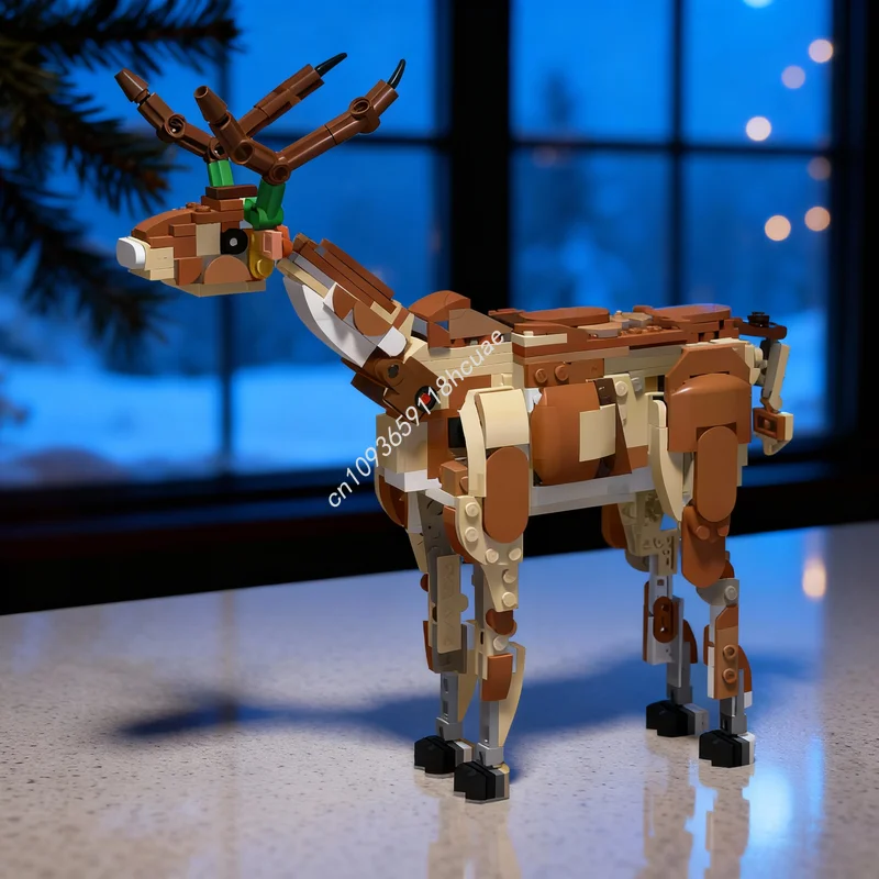 453pcs MOC Creator 3 1 Reindeer Model Building Blocks Construction Assemble Christmas Gift DIY Toy Creative Brick Education Idea
453pcs MOC Creator 3 1 Reindeer Model Building Blocks Construction Assemble Christmas Gift DIY Toy Creative Brick Education Idea