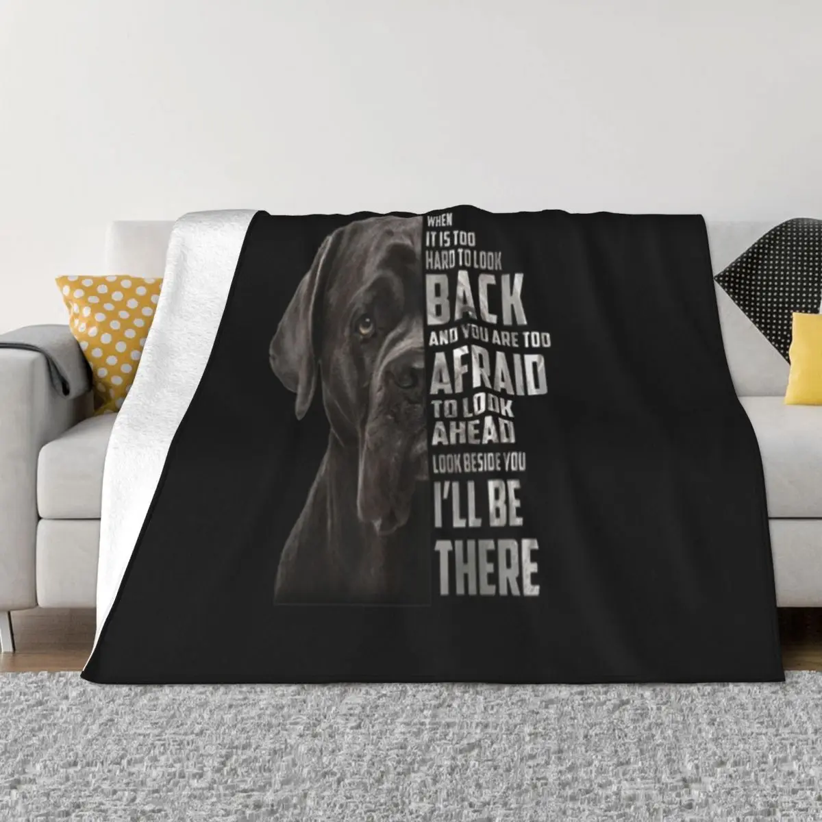 Cane Corso When It Is Too Hard To Look Back And You Are Too Harajuku Brand Style Print Throw Blanket
Cane Corso When It Is Too Hard To Look Back And You Are Too Harajuku Brand Style Print Throw Blanket