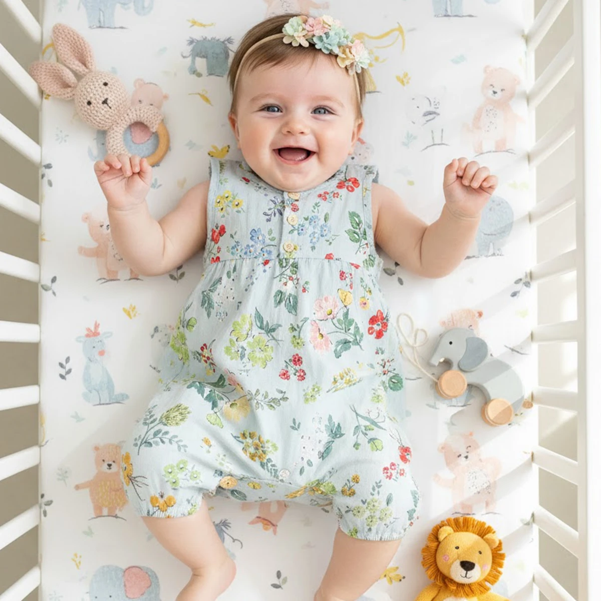 Sanlutoz Print Floral Baby Girls Rompers Summer Toddler Jumpsuits Clothing Fashion
Sanlutoz Print Floral Baby Girls Rompers Summer Toddler Jumpsuits Clothing Fashion