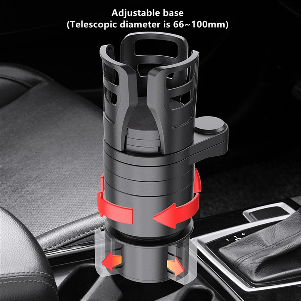 Cup Holder for Car Multi-purpose 4 in 1 Drink Bottle Rack Adjustable Cup Stand with Shock-absorbing Anti-slip Pad Car Supplies
Cup Holder for Car Multi-purpose 4 in 1 Drink Bottle Rack Adjustable Cup Stand with Shock-absorbing Anti-slip Pad Car Supplies