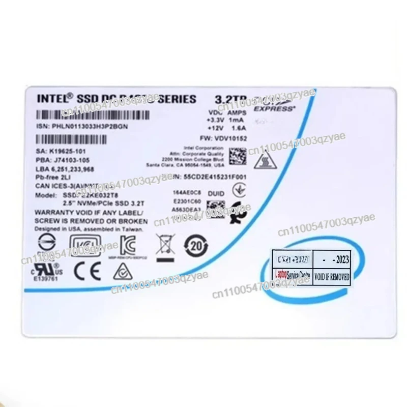 Solid State Drive for INTEL SSD DC P4610 1.6TB 3.2TB 6.4TB 2.5" NVME for SSDPE2KE016T8 SSDPE2KE016T801 100% Tested Fast Ship
Solid State Drive for INTEL SSD DC P4610 1.6TB 3.2TB 6.4TB 2.5" NVME for SSDPE2KE016T8 SSDPE2KE016T801 100% Tested Fast Ship