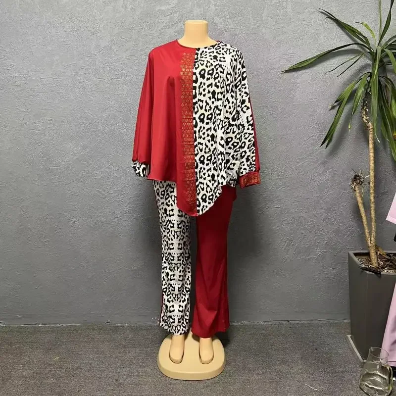 Dashiki African Clothing 2 Piece African Clothes for Women Autumn Elegant Long Sleeve O-neck Top Pant Plus Size Matching Sets
Dashiki African Clothing 2 Piece African Clothes for Women Autumn Elegant Long Sleeve O-neck Top Pant Plus Size Matching Sets