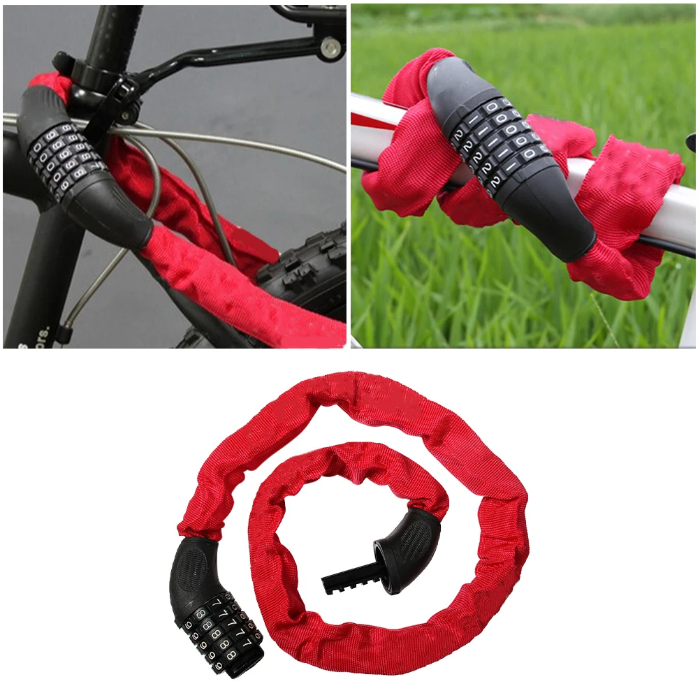 Password Chain Lock Heavy Duty High Security Combination Anti-theft Bike Scooter Resettable 5- hardened steel square-linked
Password Chain Lock Heavy Duty High Security Combination Anti-theft Bike Scooter Resettable 5- hardened steel square-linked