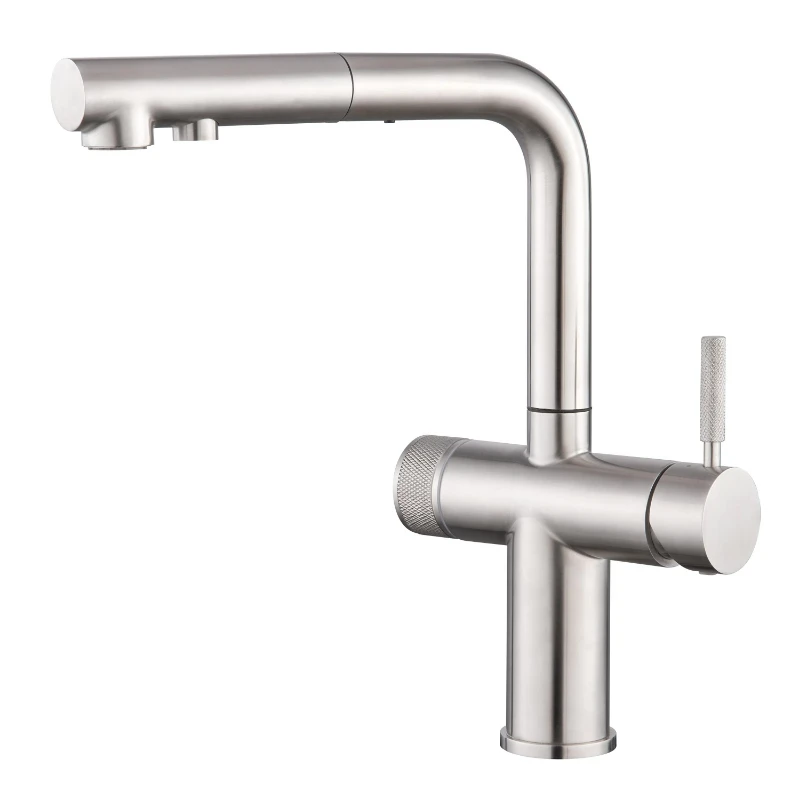 High-end 3-way water pull-out filter direct drinking water kitchen faucet
High-end 3-way water pull-out filter direct drinking water kitchen faucet