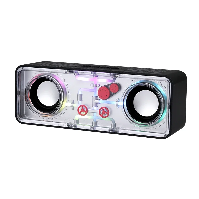 1 Audio Computer Desktop Bluetooth Transparent Mecha Dual Steel Cannon Speaker High Sound Quality Wireless Small Speaker
1 Audio Computer Desktop Bluetooth Transparent Mecha Dual Steel Cannon Speaker High Sound Quality Wireless Small Speaker