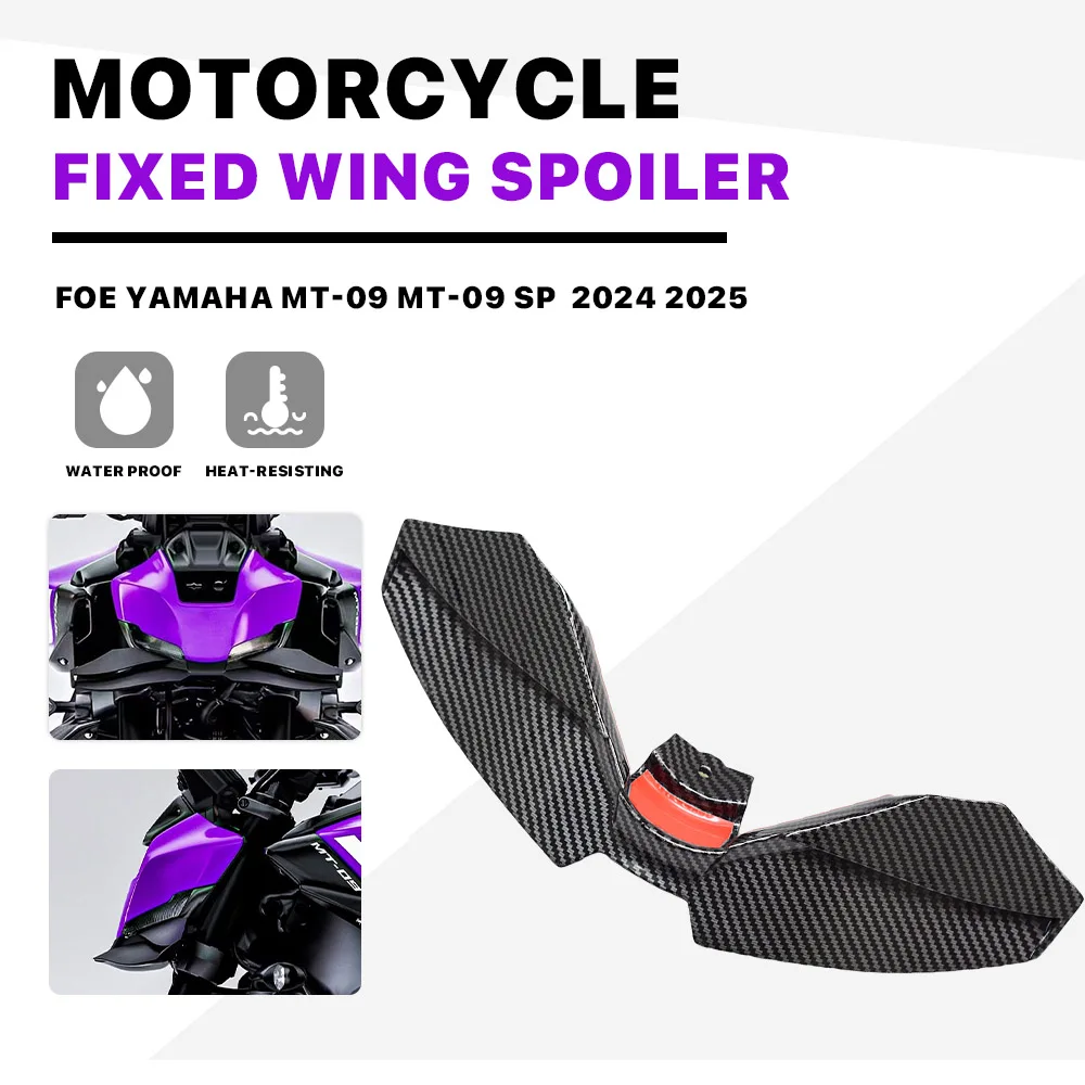 Motorcycle Front Winglet Kit Downforce Naked Frontal Spoilers fairing fixed wing Aerodynamic For Yamaha SP MT-09 MT09 2024 2025
Motorcycle Front Winglet Kit Downforce Naked Frontal Spoilers fairing fixed wing Aerodynamic For Yamaha SP MT-09 MT09 2024 2025