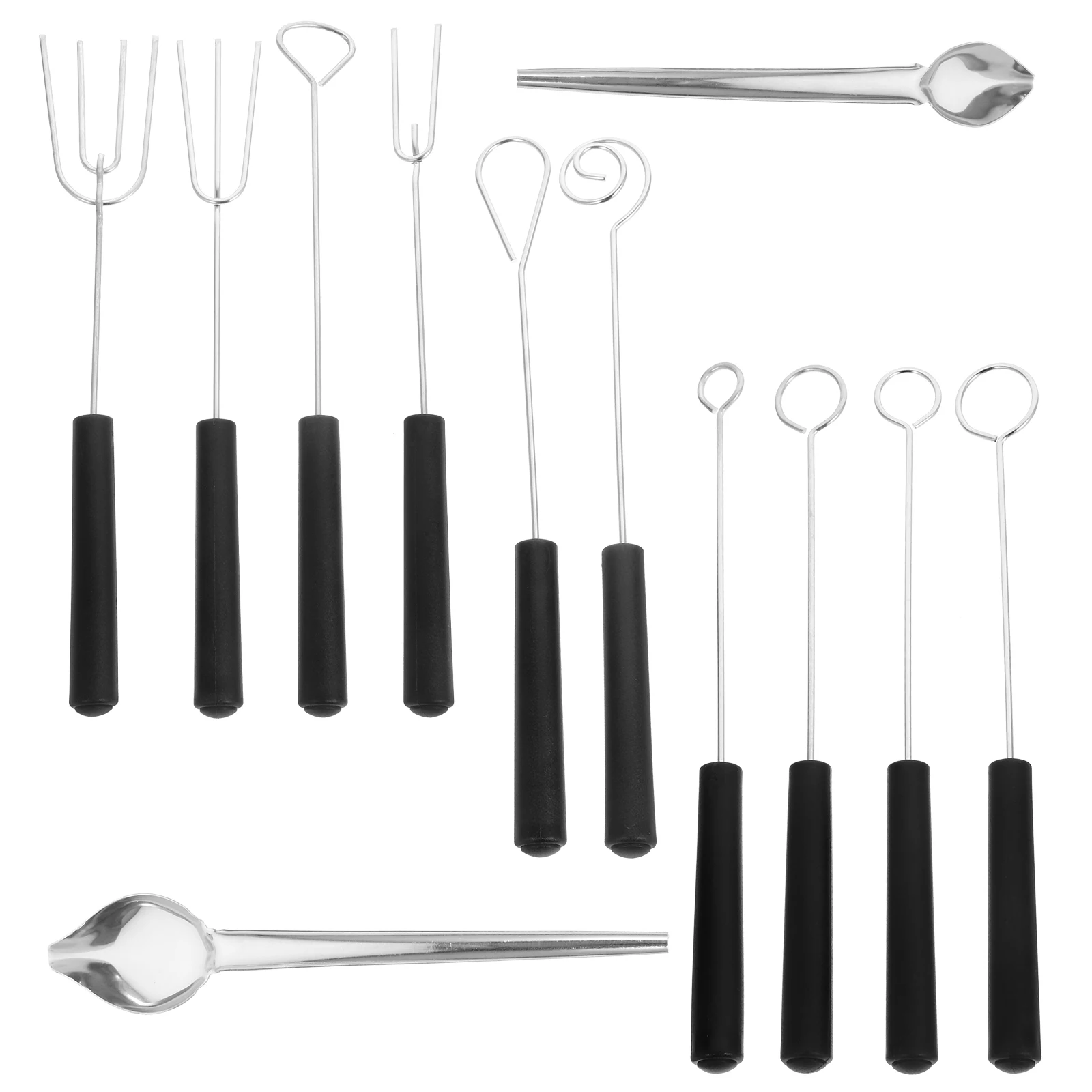 1 set Stainless Steel Sauce Spoon Set Easy y Making Chocolate Dipping Tools Kitchen Baking Utensils
1 set Stainless Steel Sauce Spoon Set Easy y Making Chocolate Dipping Tools Kitchen Baking Utensils