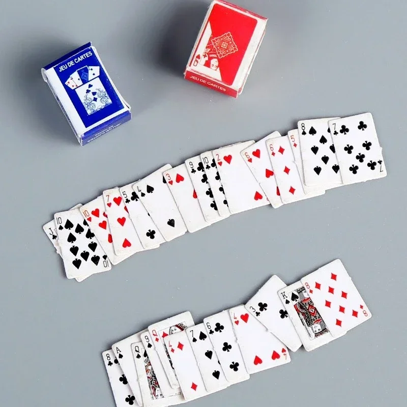 Cute MINI Miniature Games Poker MINI Playing Cards 1.5*1cm Miniature for Dolls Accessory Home Decoration High Quality Card Game
Cute MINI Miniature Games Poker MINI Playing Cards 1.5*1cm Miniature for Dolls Accessory Home Decoration High Quality Card Game