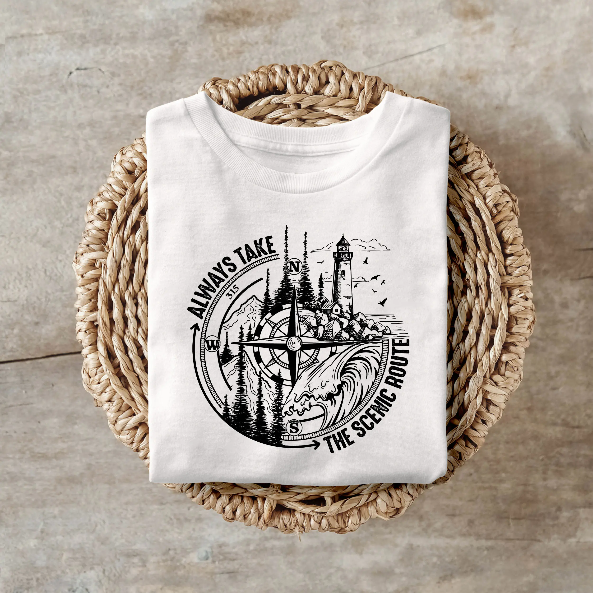 Always Take The Scenic Route Camping Travel T Shirt Adventure Wild Forest Explore Mountain
Always Take The Scenic Route Camping Travel T Shirt Adventure Wild Forest Explore Mountain