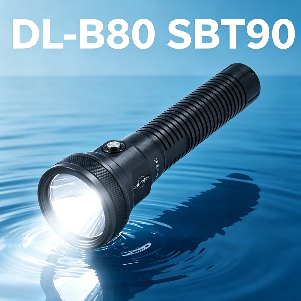 PROZHAOZHU DL-B80 SBT90 6000LM Professional Scuba Dive Flashlight IP68 100M Waterproof Aluminum Alloy 26650 Rechargeable Torch
PROZHAOZHU DL-B80 SBT90 6000LM Professional Scuba Dive Flashlight IP68 100M Waterproof Aluminum Alloy 26650 Rechargeable Torch