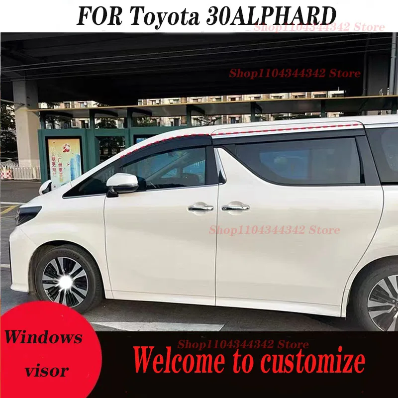 For Toyota 30ALPHARD Window visors Rain water prevention; Covering the sunlight; Anti fog; Snow prevention
For Toyota 30ALPHARD Window visors Rain water prevention; Covering the sunlight; Anti fog; Snow prevention