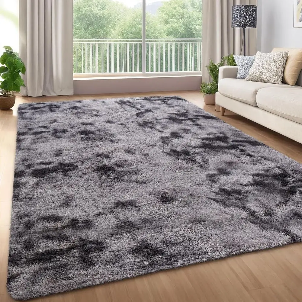 9x12 Soft Shag Rug for Living Room, Tie-Dye Dark Grey, Plush and Machine Washable, Ideal for Bedrooms and Kids' Rooms
9x12 Soft Shag Rug for Living Room, Tie-Dye Dark Grey, Plush and Machine Washable, Ideal for Bedrooms and Kids' Rooms