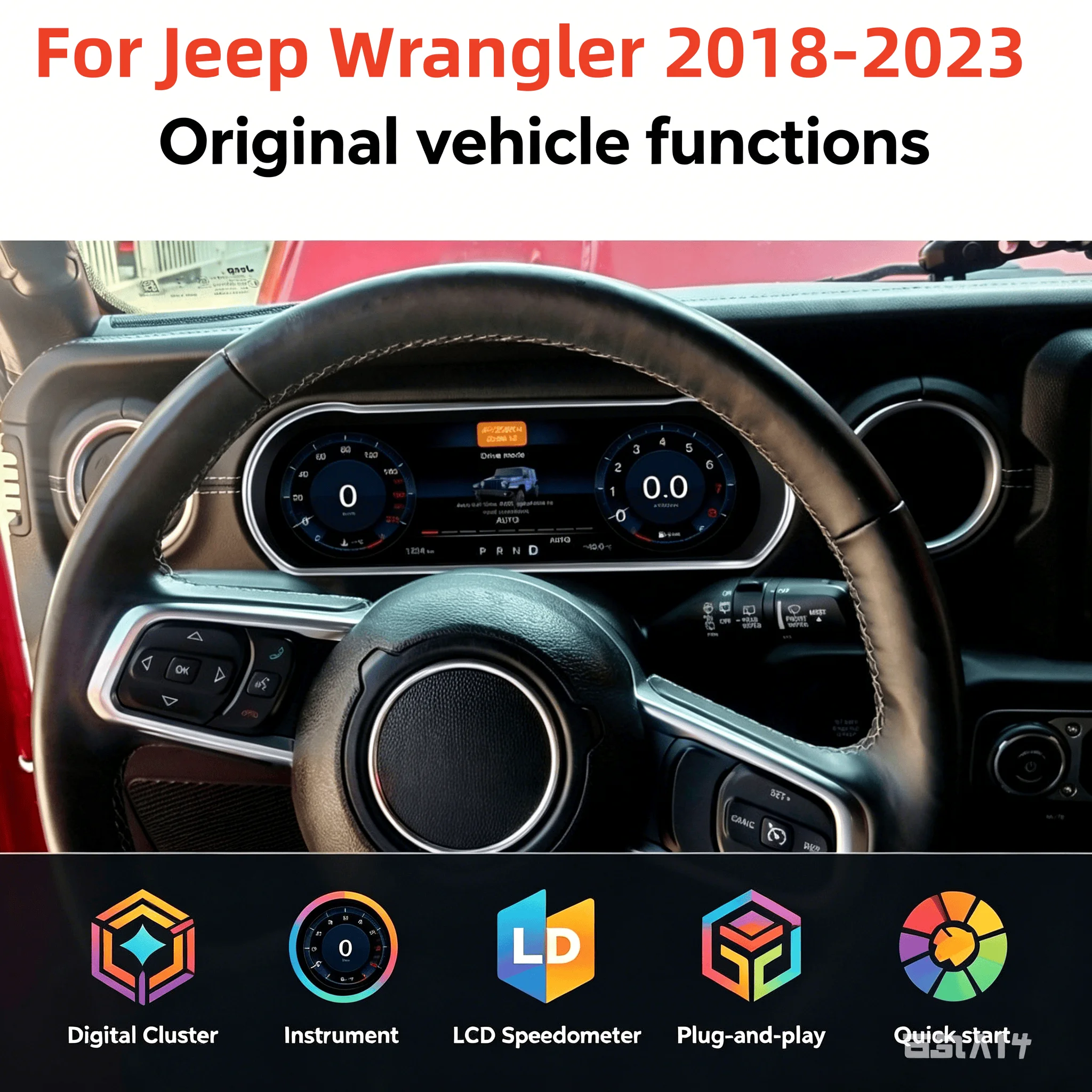Car dashboard Auto Gauge For Jeep Wrangler 2018~2023 LCD Instrument Digital Cluster Dashboard Panel Dash Panel Speed Meter
Car dashboard Auto Gauge For Jeep Wrangler 2018~2023 LCD Instrument Digital Cluster Dashboard Panel Dash Panel Speed Meter